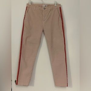 Sundry Super comfy corduroy pink pants with stripes on leg